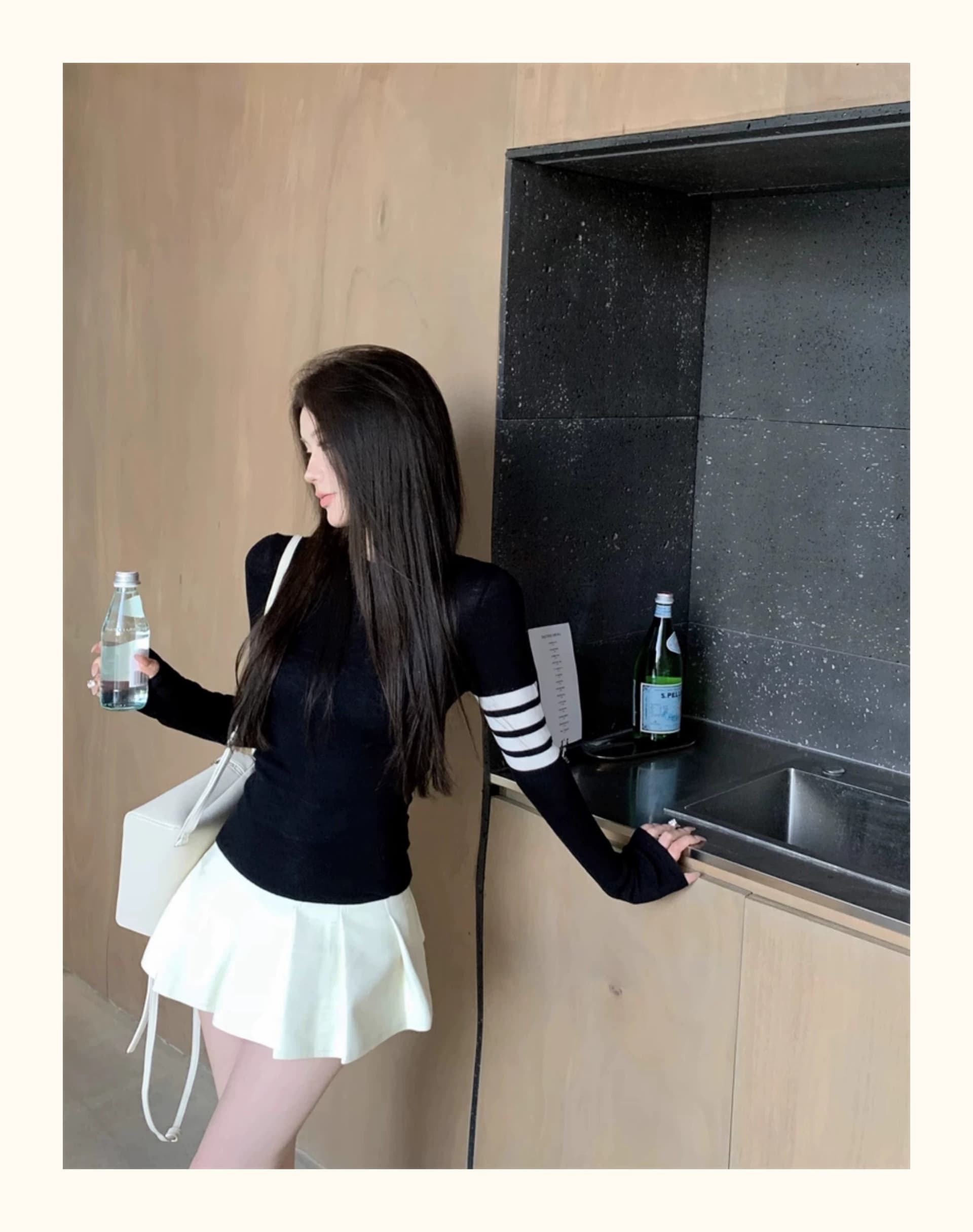 회색 라운드 넥 풀오버 얇은 만나는 니트 스웨터 여성 가을 겨울 디자인 센스 한 부서 chic Chic 인사이드 가져 가라. 스웨터 맨위 상세 이미지 20