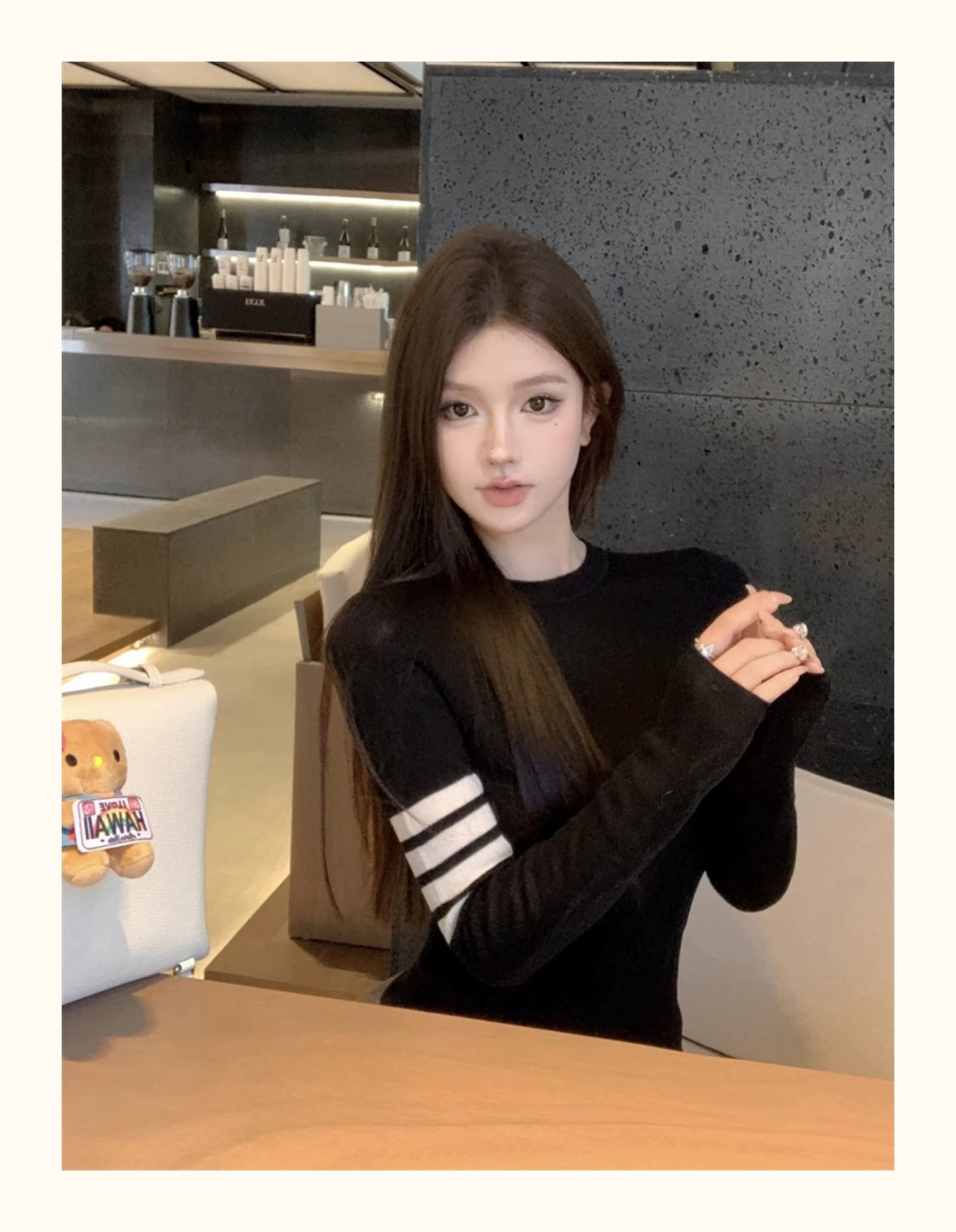 회색 라운드 넥 풀오버 얇은 만나는 니트 스웨터 여성 가을 겨울 디자인 센스 한 부서 chic Chic 인사이드 가져 가라. 스웨터 맨위 상세 이미지 22