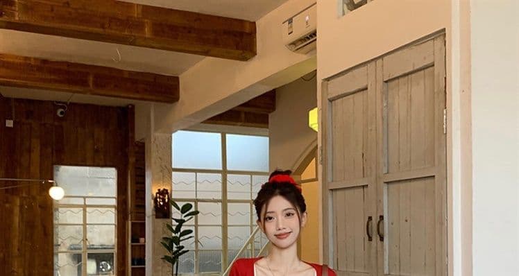 260 그램 사람들 면 벨트 주머니 네리 하나 허리 수축 슬림해 보이는 프랑스식 첫사랑 센스 흰 치마 슬립 드레스 그는 벤 바람 블랙 치마 상세 이미지 4