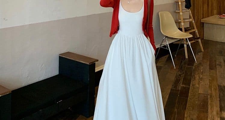 260 그램 사람들 면 벨트 주머니 네리 하나 허리 수축 슬림해 보이는 프랑스식 첫사랑 센스 흰 치마 슬립 드레스 그는 벤 바람 블랙 치마 상세 이미지 14