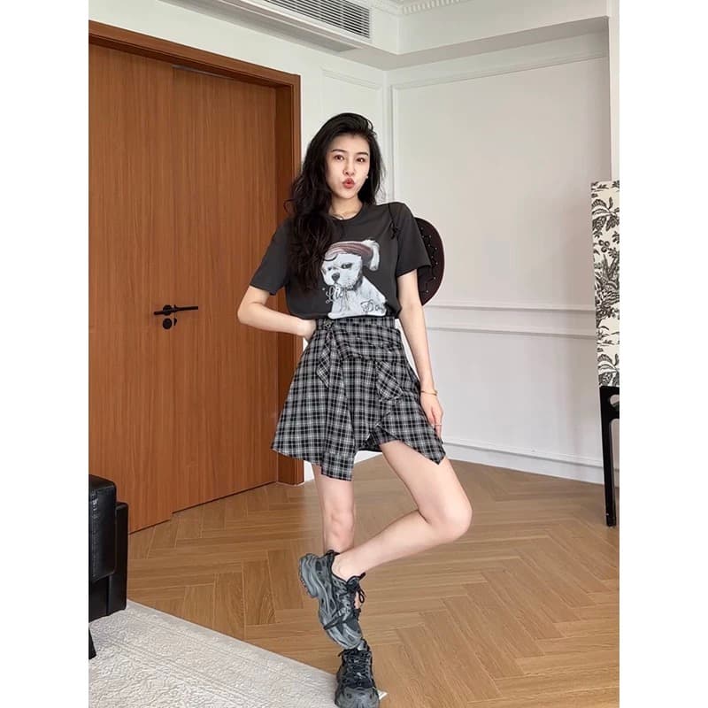 장 A 스타 쇼트 스타일 치마바지 다양한 코디 다용도 상쾌 맨위 이미지 5
