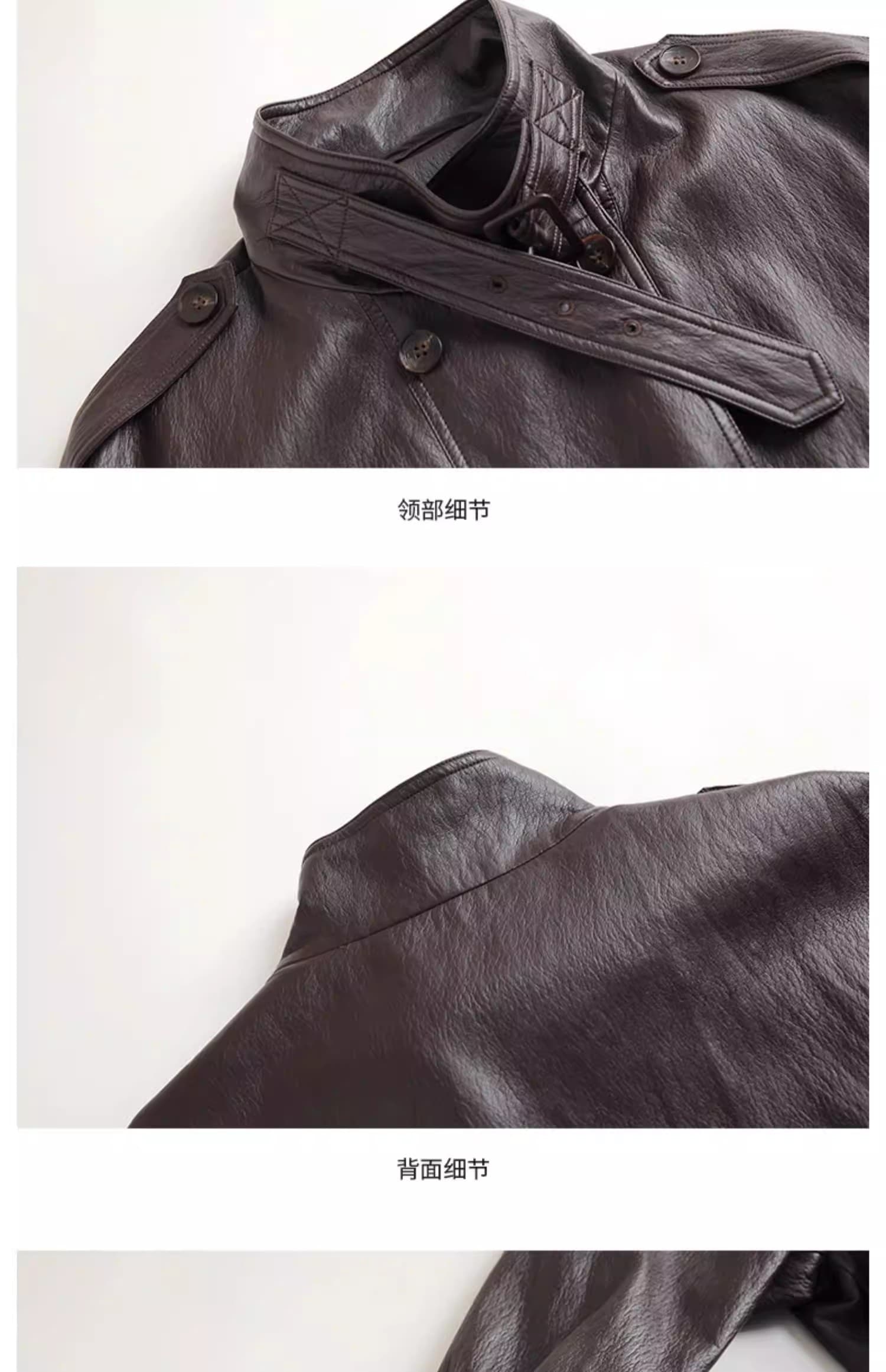 스탠드 칼라 레트로 작은 가죽 재킷 재킷 여성 짧은 2026 봄 가을 다용도 캐주얼 품격 차가운 바람의 소리 바람 pu 가죽 자켓 트렌디 상세 이미지 25
