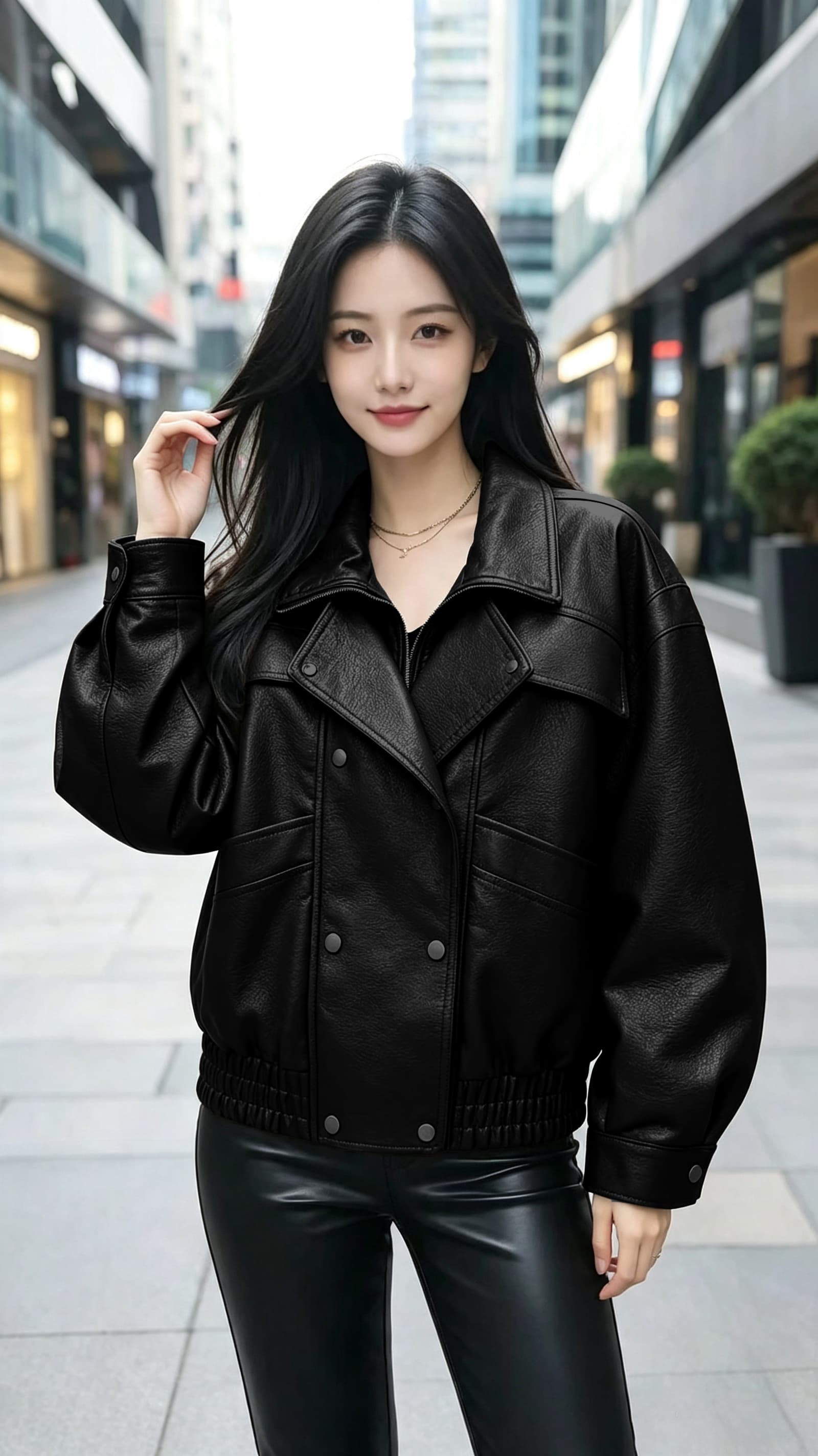 2026 새로운 레트로 가죽 재킷 여성 코트 징 디자인 다용도 슈퍼 화재 캐주얼 차가운 바람의 소리 바람 쇼트 스타일 아메리칸 재킷 상세 이미지 6