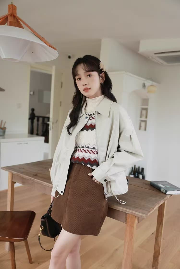 루즈핏 종류 다용도 한 부서 polo 지불 패션 pu 가죽 재킷 여성 코트 가을 섹션 가죽 자켓 품격 맨위 섹션