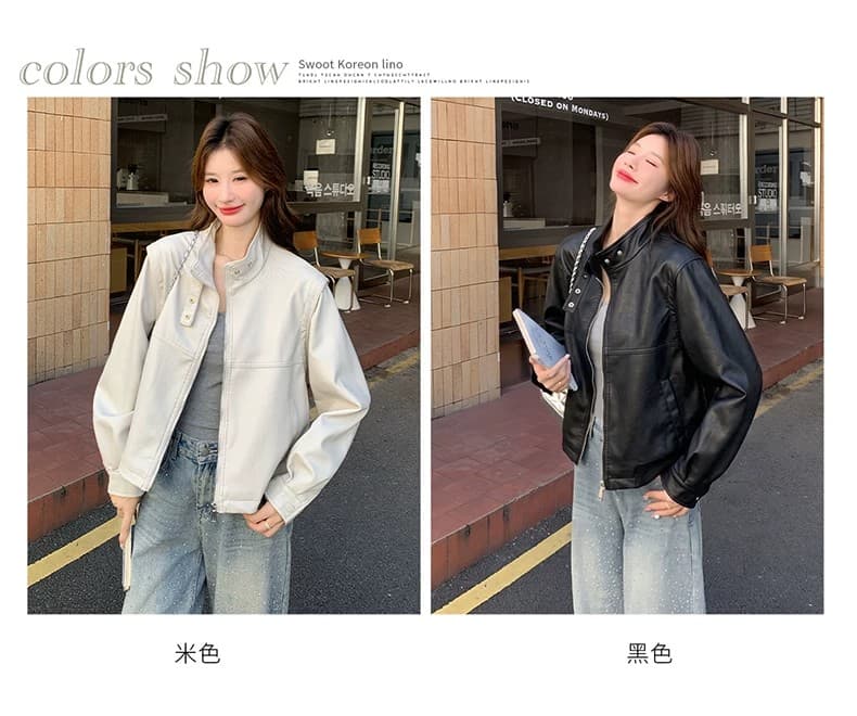 디자인 센스 Chic 스탠드 칼라 탈착식 소매 조끼 짧은 여성 코트 2026 가을 겨울 새로운 연령 감소 품격 맨위 상세 이미지 16