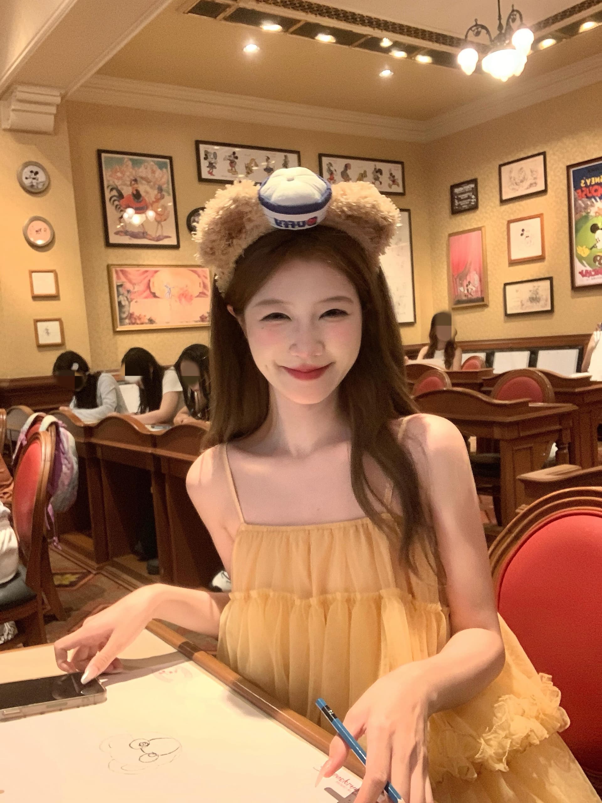 스와 3 3 주황색 슬립 여성 드레스 여름 퍼프 케이크 미니 스커트 프릴 도파민 아름다운 치마 상세 이미지 10