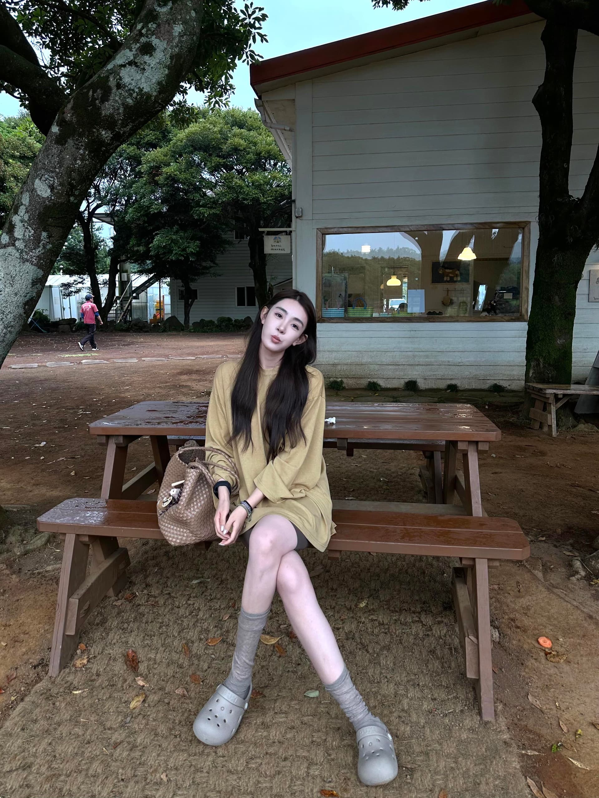 느긋한 바람 패션 라운드 넥 긴팔 티셔츠 올해 인기 ~ 중 폭발 여성 의류 여름 새로운 디자인 센스 작은 셔츠 트렌디 상세 이미지 5