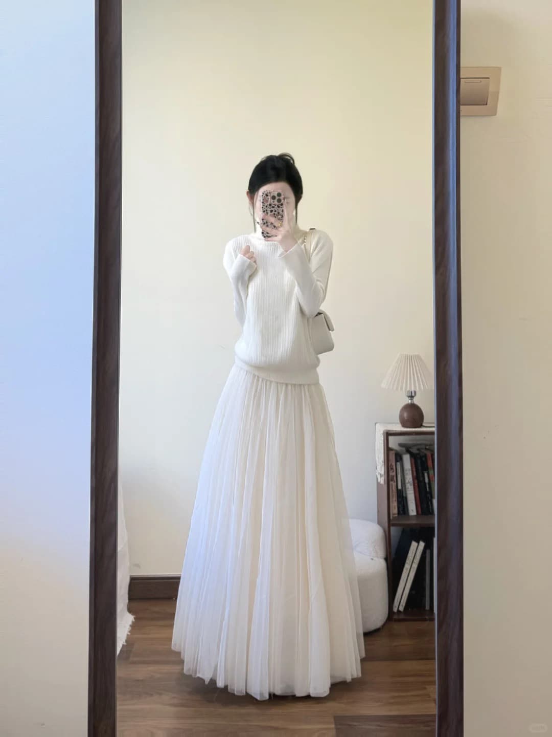 한 부서 느긋한 바람 화이트 터틀넥 니트 베스트 조끼 여성 가을 새로운 루즈핏 슬림해 보이는 스택 착용 풀오버 맨위 이미지 2