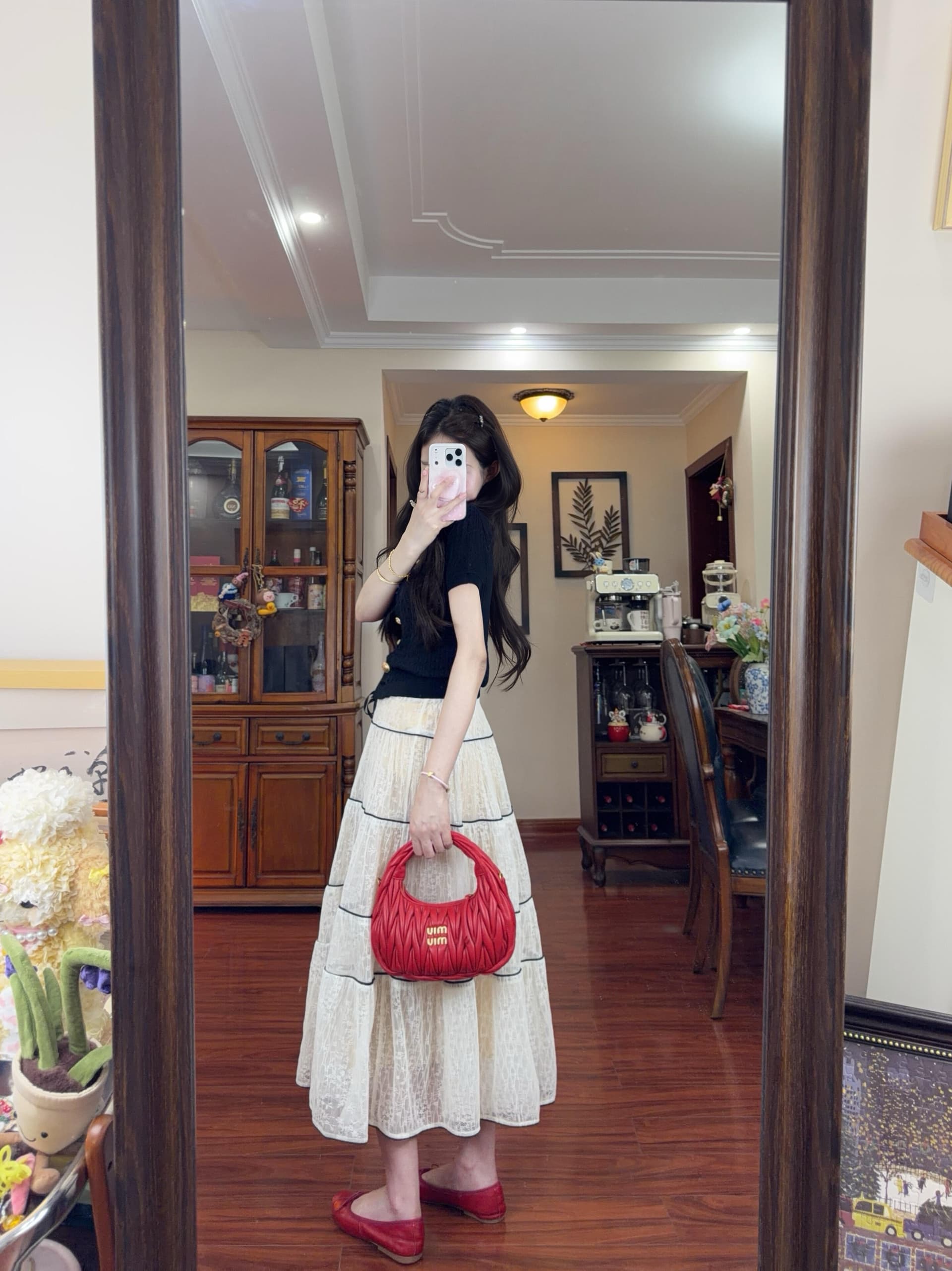 여름 한 부서 전체 집합 ootd 착용 가져 가라. 품격 여성 의류 여름 아름다운 작은 치마 miu 인사이드 miu 가스 세트 이미지 4