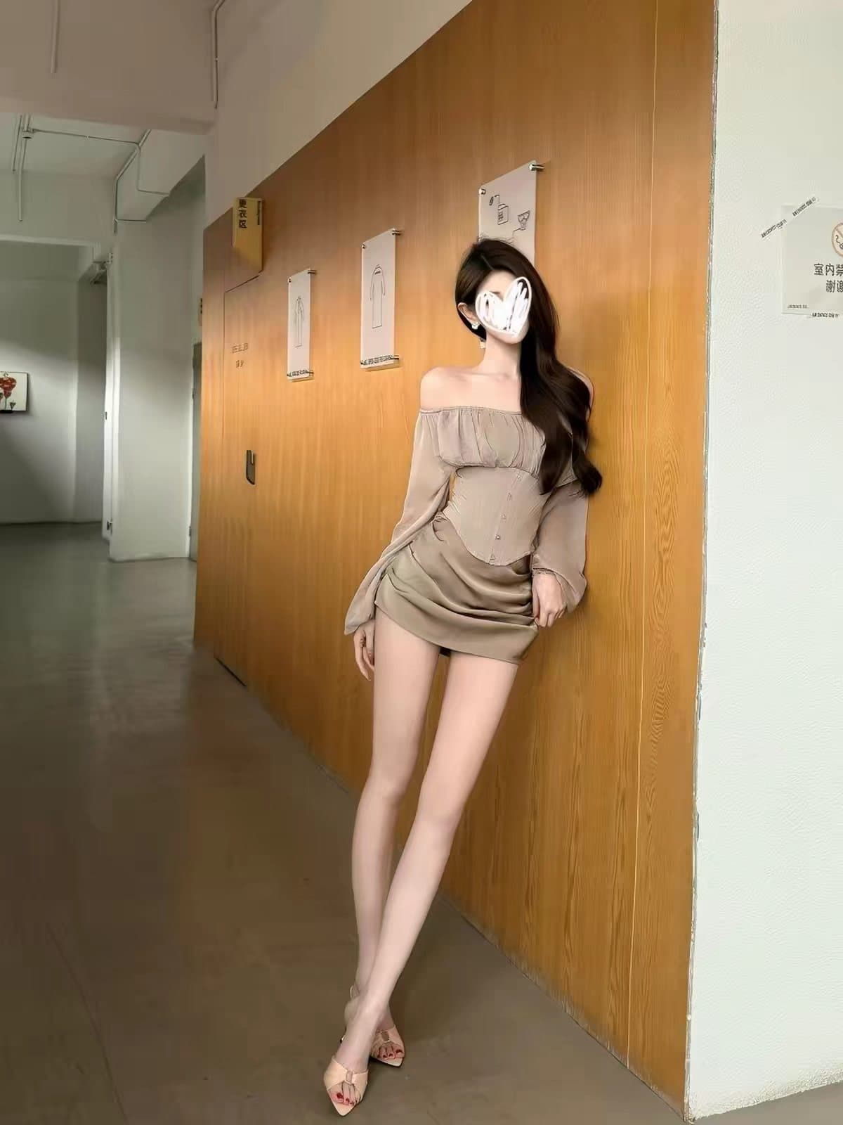 섹시함 순수한 욕망 바람 품격 허리 수축 오프숄더 맨위 여성 2026 새로운 핫걸 다용도 주름 반신 치마 세트 상세 이미지 10