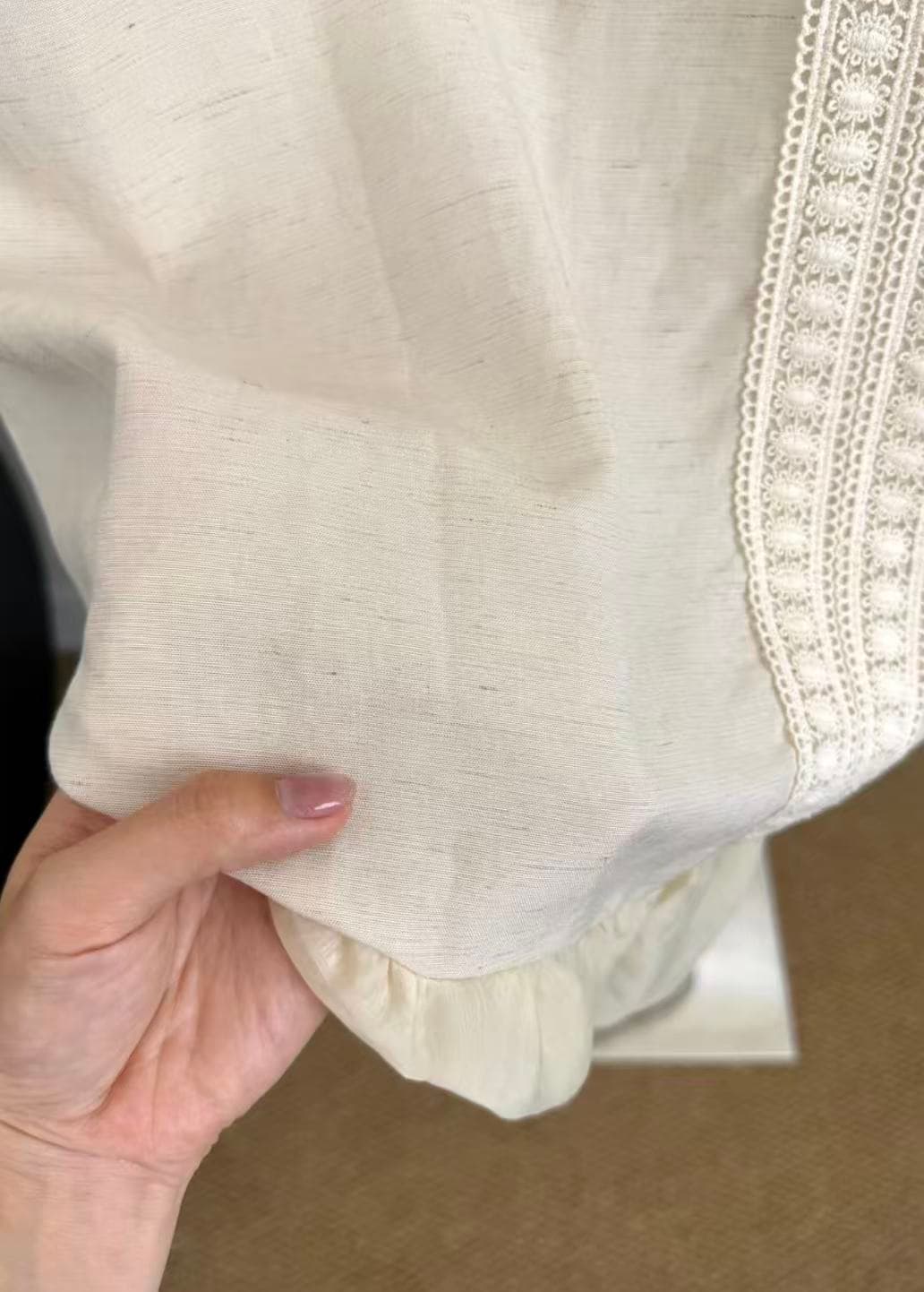 한 부서 부드러운 바람 민소매 자수 여성 드레스 여름 루즈핏 휴가 품격 짧은 치마 상세 이미지 3