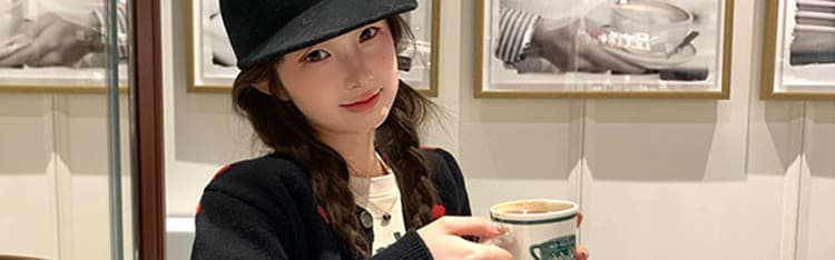 한 부서 베이지 색 도트 무늬 라운드 넥 니트 스웨터 오픈 가디건 여성 가을 겨울철 고급 센스 품격 고유 한 외출용 맨위 상세 이미지 4