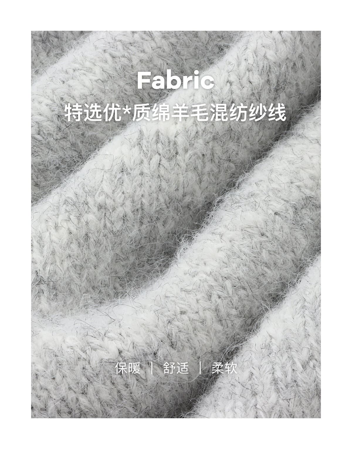 오트밀 우유 버블 봄 스택 착용 아이디어 양 물 라 사비 르 털 터틀넥 조끼 스웨터 느긋한 털 셔츠 상세 이미지 2