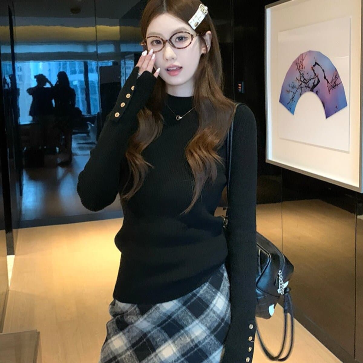 이른 가을 2026 새로운 몸매 가꾸기 기본 셔츠 여성 인사이드 가져 가라. 반하이넥 스웨터 고급 센스 몸매 가꾸기 긴팔 니트 맨위 상세 이미지 39