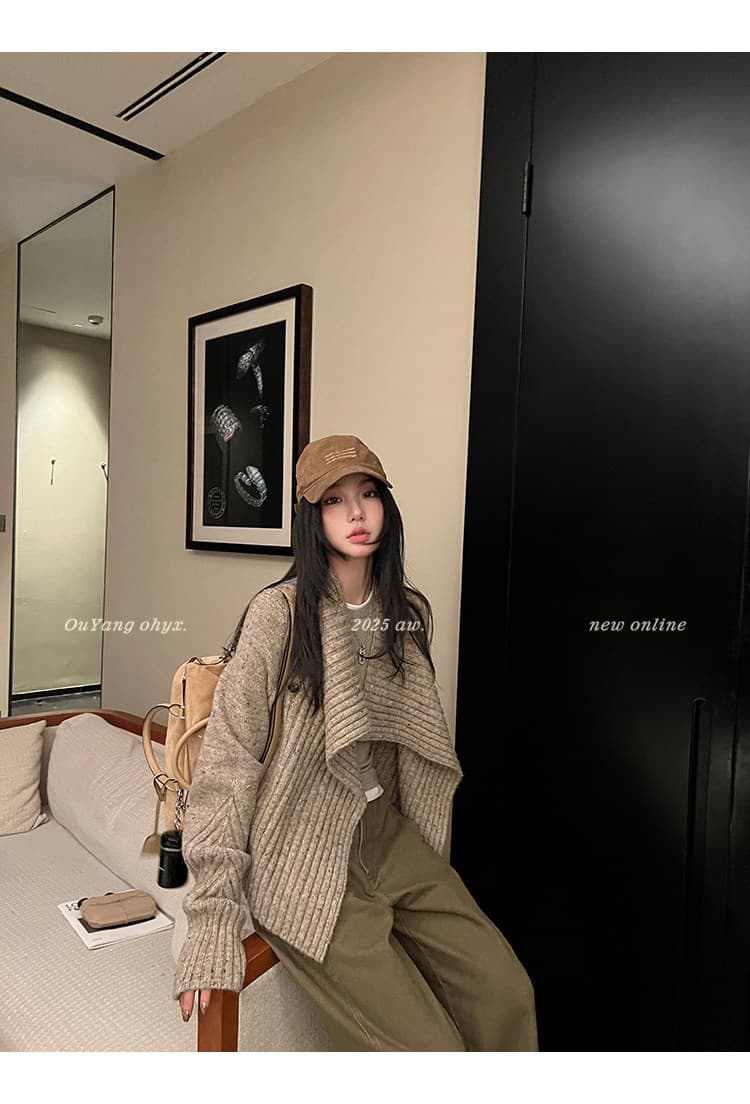 재미있는 게으른 셔츠 사설 서비스 복제본 맞춤 레트로 질감 별이 빛나는 하늘 플러시 모헤어 색상 포인트 스웨터 상세 이미지 40
