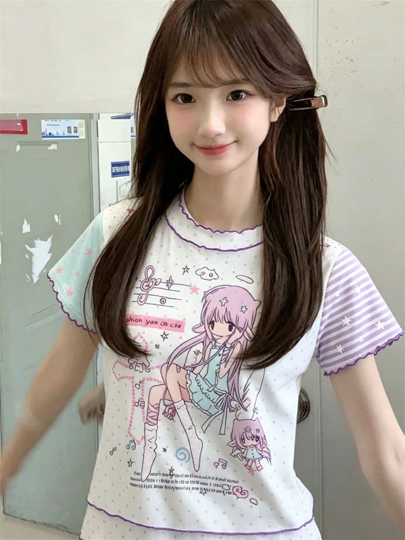 원본 색상 차이 없음 명중 이사회 광저우 망사 원본 원단 반팔 티셔츠 상세 이미지 6