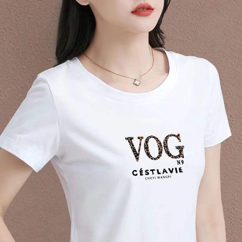 40 순면 반팔 순면 티셔츠 여성 여름 2026 년 새로운 몸매 가꾸기 통기성 라운드 넥 상세 이미지 4