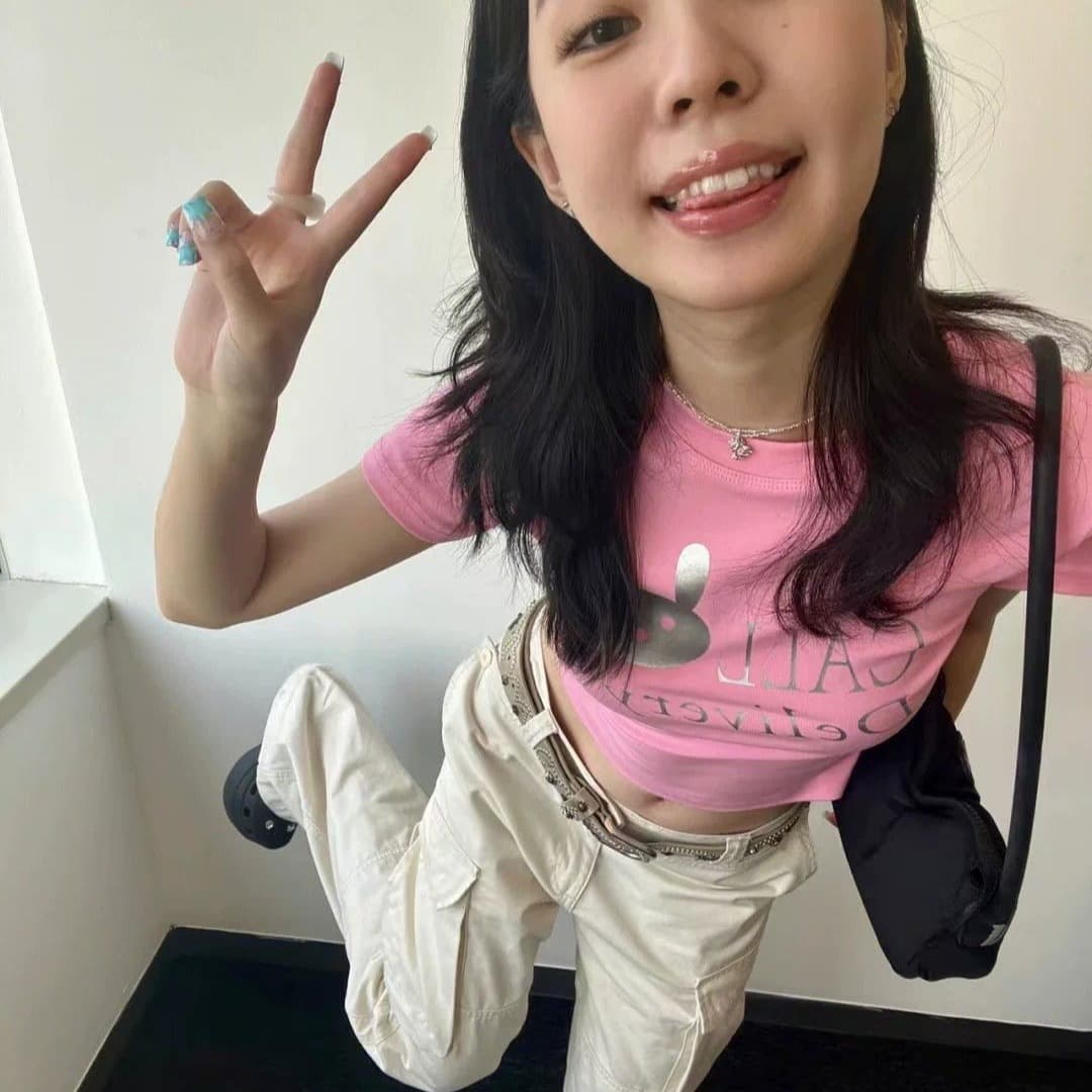 원본 인쇄 플라워 클럽 반사 아니요 압력 그림 40 230 크 95 면 핫걸 핑크색 토끼 반하이넥 이미지 5