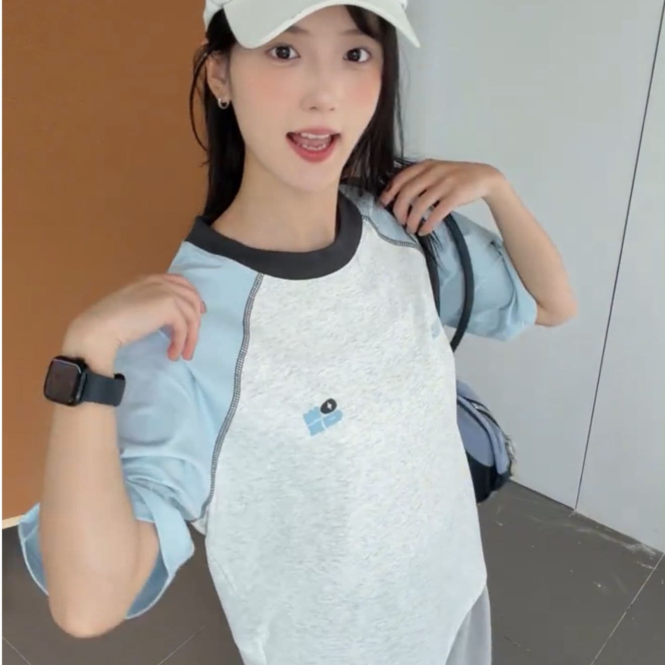 원본 명중 인터넷 전후 포밍 프린트 19 지점 220 그램 순면 삽입 어깨 소매 반팔 티셔츠 이미지 5