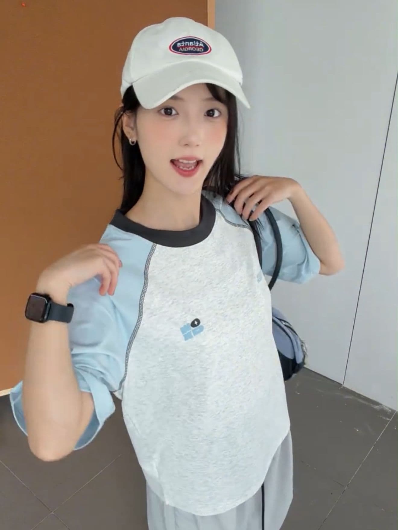 원본 명중 인터넷 전후 포밍 프린트 19 지점 220 그램 순면 삽입 어깨 소매 반팔 티셔츠 상세 이미지 1