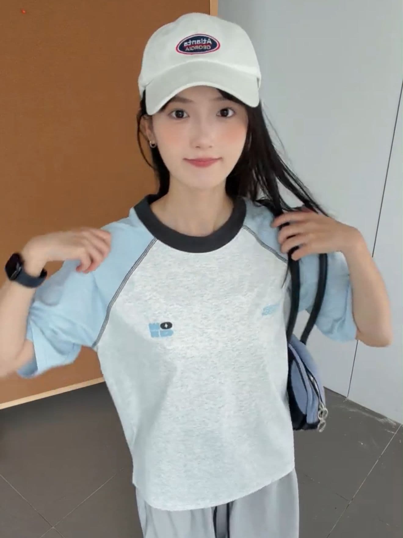 원본 명중 인터넷 전후 포밍 프린트 19 지점 220 그램 순면 삽입 어깨 소매 반팔 티셔츠 상세 이미지 2