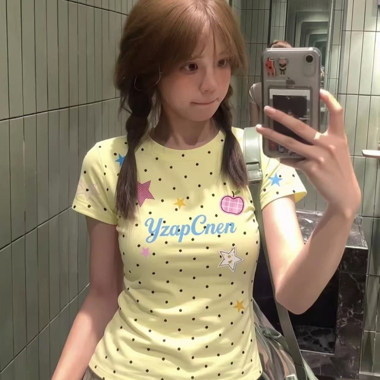 220 그램 40 빗질하다 92 면 8 암모니아 Lun 이후 패키지 칼라 몸매 가꾸기 슬림해 보이는 긍정적 인 어깨 반팔 티셔츠 이미지 5
