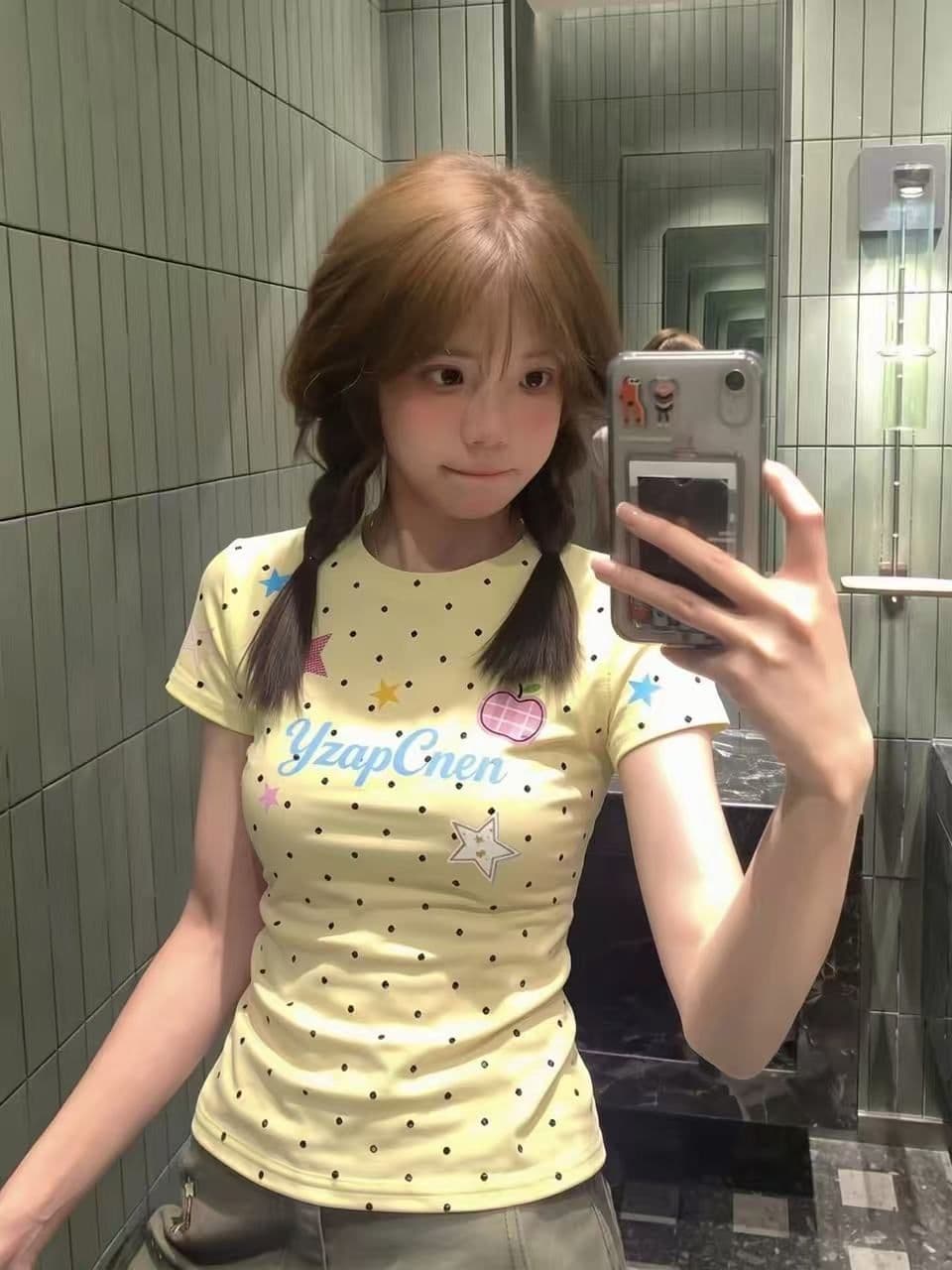 220 그램 40 빗질하다 92 면 8 암모니아 Lun 이후 패키지 칼라 몸매 가꾸기 슬림해 보이는 긍정적 인 어깨 반팔 티셔츠 상세 이미지 3