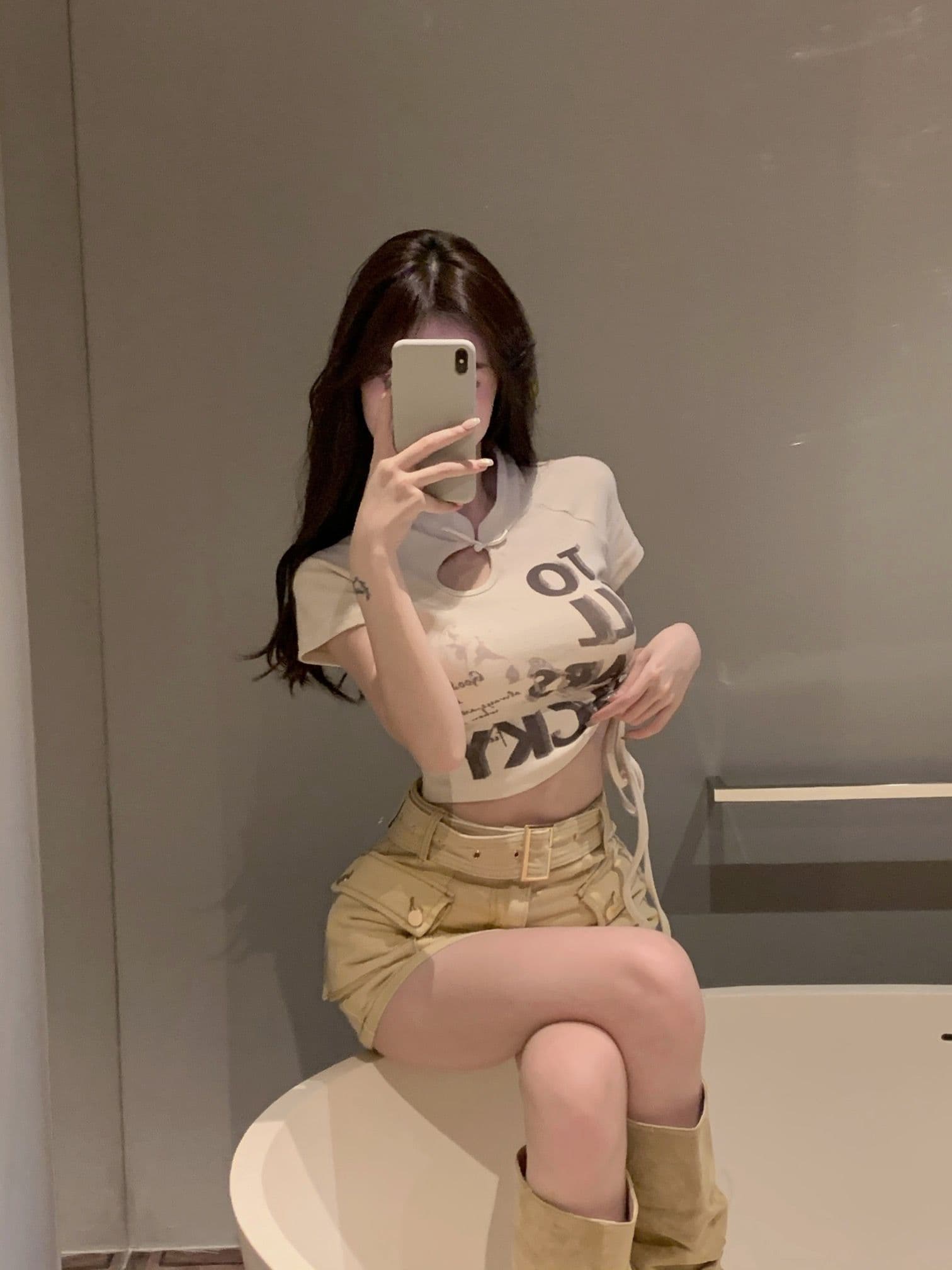 중국풍 반팔 티셔츠 여성 여름 새로운 쇼트 스타일 국가 트렌디 디자인 센스 펌프 로프 작은 대중 핫걸 맨위 상세 이미지 10