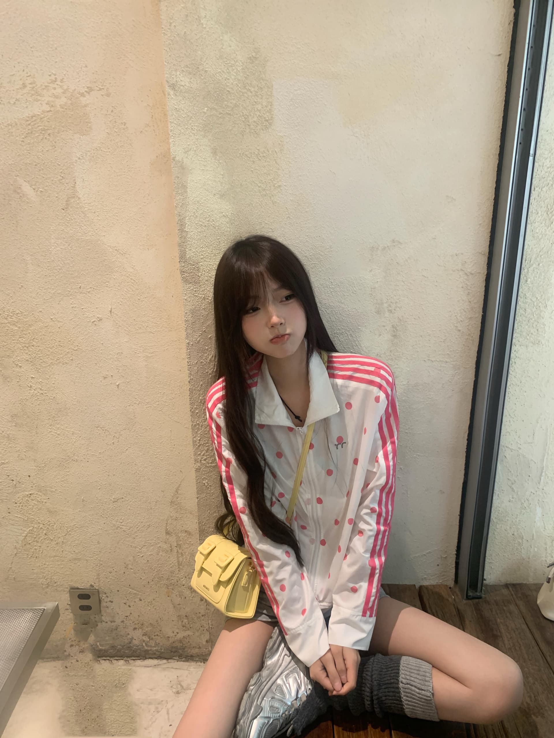 원본 자수 더블 지퍼 광저우 폴리 에스터 브로케이드 폴리 에스터 주름 전체 인쇄 도트 무늬 스탠드 칼라 자외선 차단 의류 상세 이미지 6