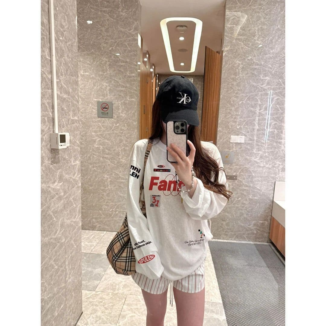 프린트 광저우 눈꽃 면 자외선 차단 블라우스 여성 이미지 4