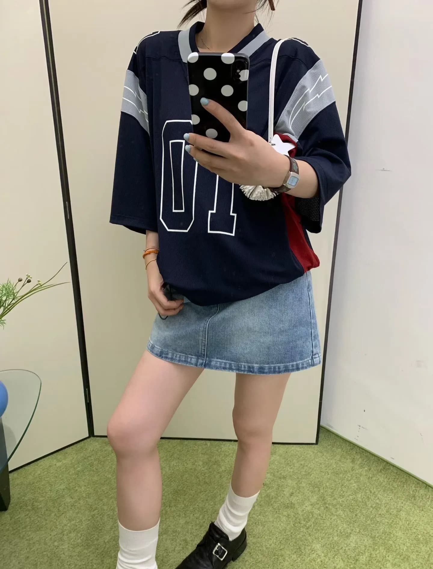 광저우 원단 반팔 티셔츠 여성
