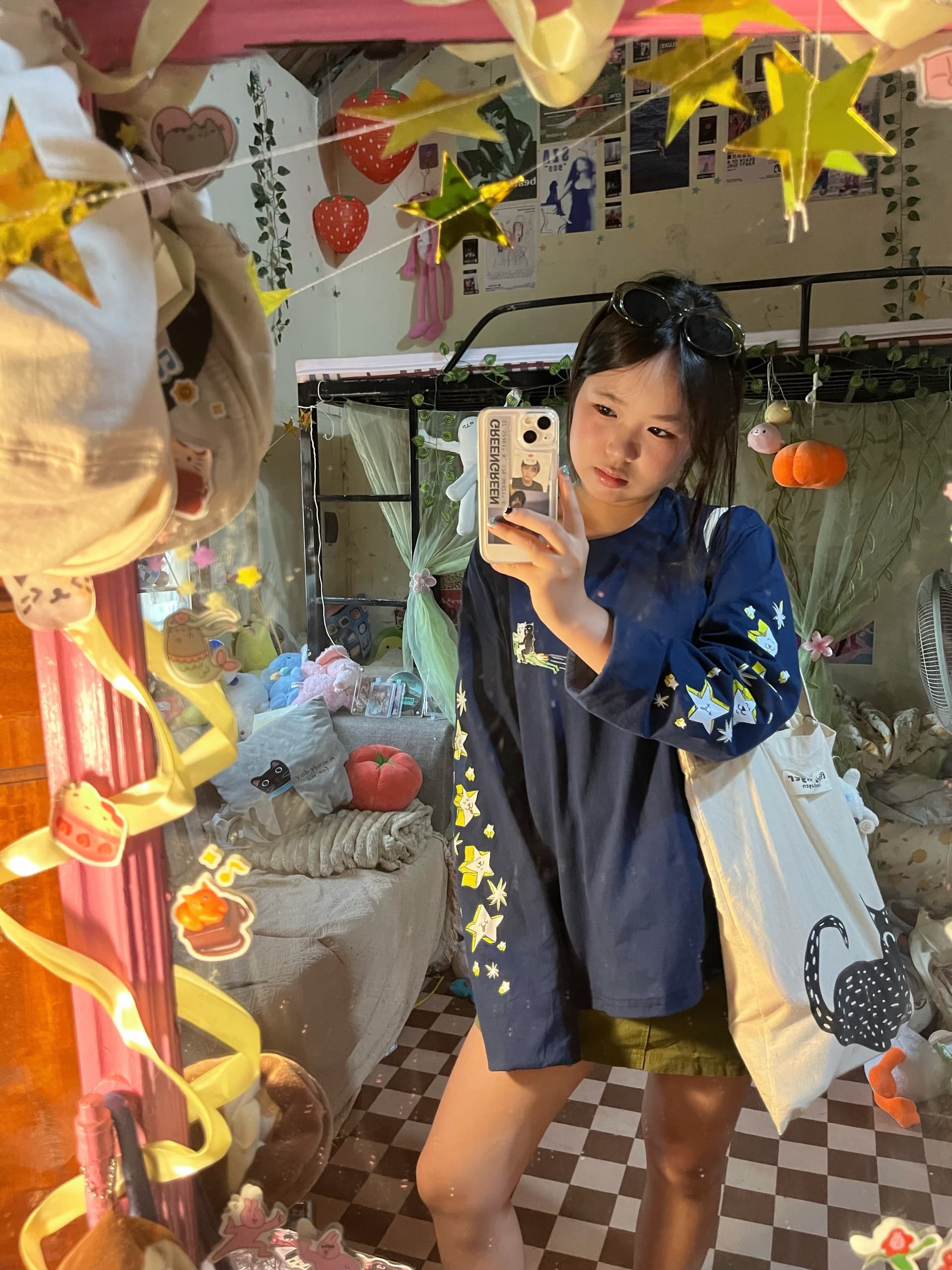 높은 품질 순면 200그램 21 빗질하다 정밀 프린트 가을 루즈핏 긴팔 티셔츠 여성
