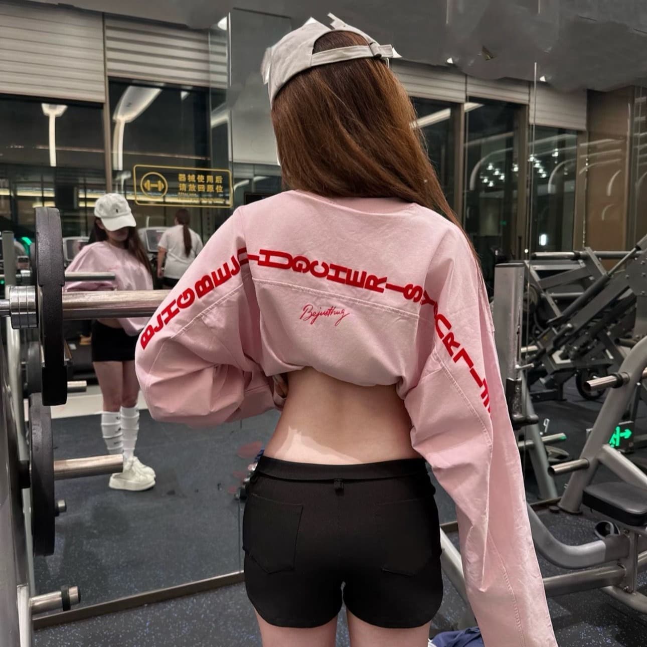 순면 220 그램 긴팔 티셔츠 여성 이미지 4