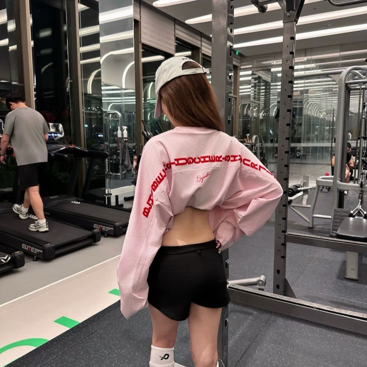 순면 220 그램 긴팔 티셔츠 여성 이미지 5