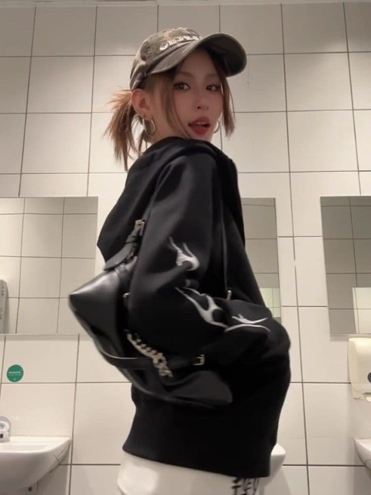 원본 솜씨 순수한 Mianhua 면 복합 후드티 여성 상세 이미지 2