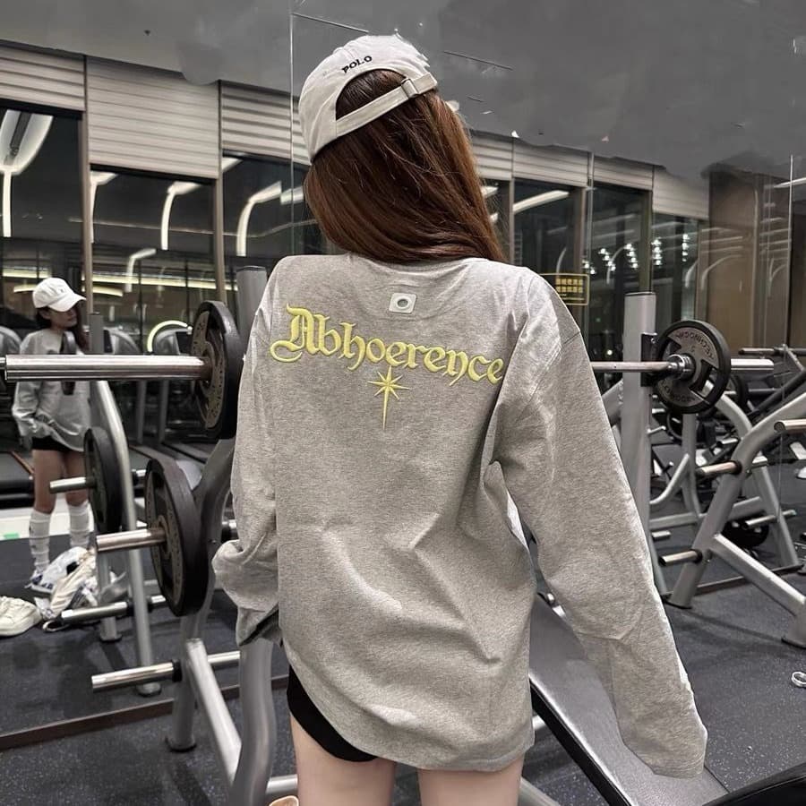 원본 솜씨 순면 220 그램 긴팔 티셔츠 여성