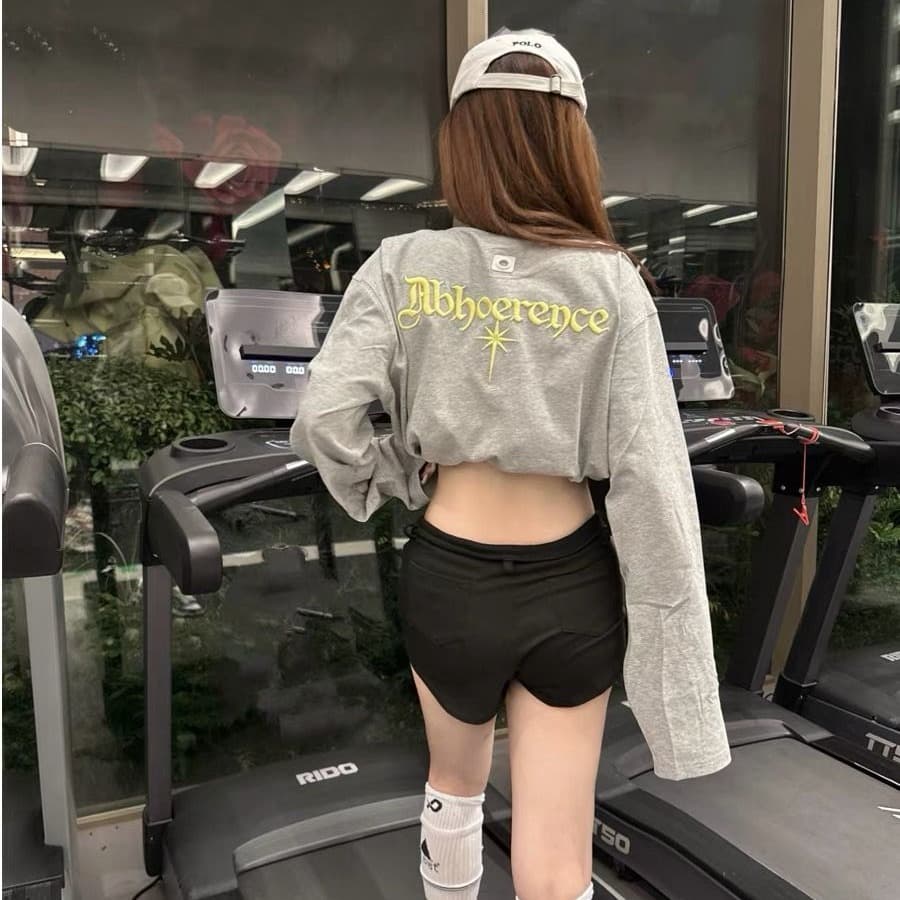 원본 솜씨 순면 220 그램 긴팔 티셔츠 여성 이미지 5