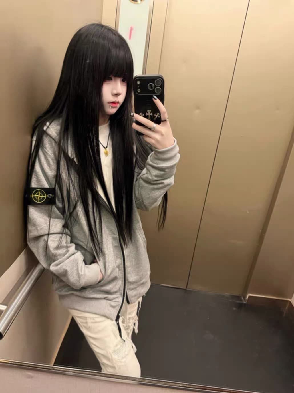 좋은 품질 원본 솜씨 휘장 부형제 순수한 Mianhua 면 복합 후드 티 스웨터 여성 이미지 4