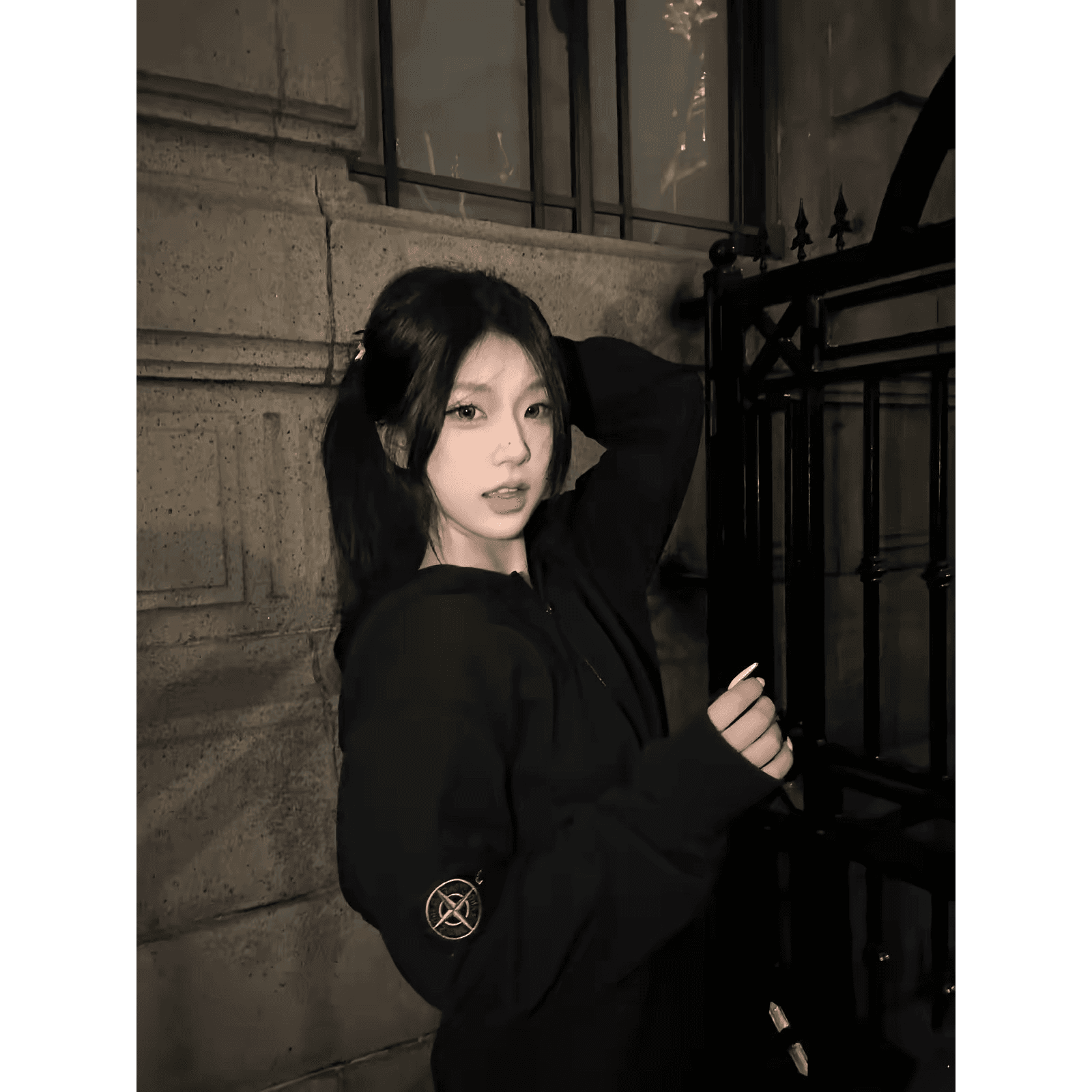 좋은 품질 원본 솜씨 휘장 부형제 순수한 Mianhua 면 복합 후드 티 스웨터 여성 이미지 5