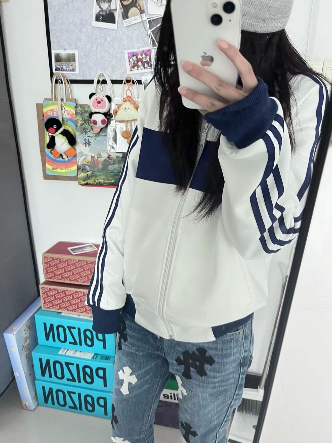얇은 스타일 털이 있는 원본 솜씨 3개 리본 순수한 Mianhua 면 복합 후드티 여성 상세 이미지 1