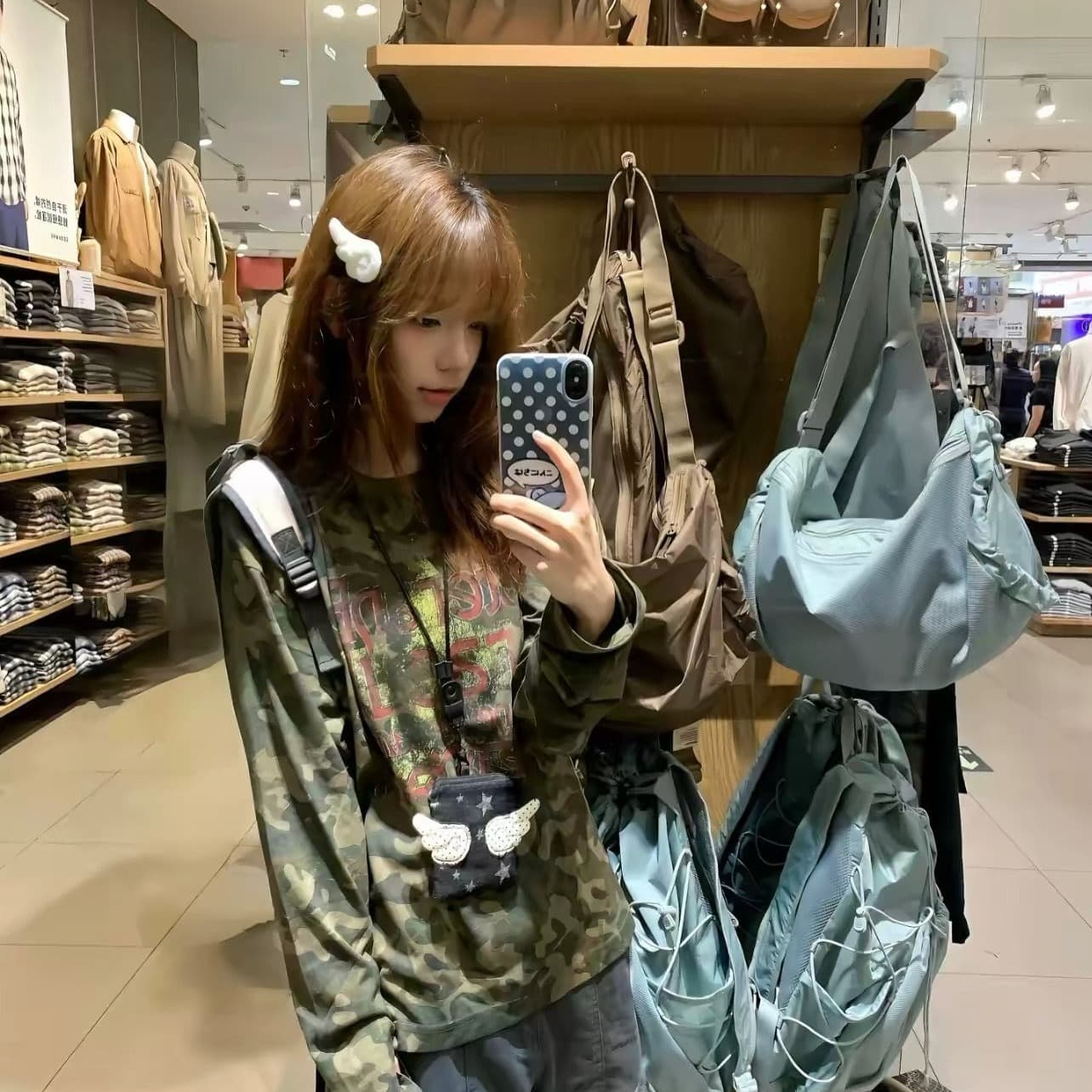 순면 220 그램 긴팔 티셔츠 여성 이미지 5