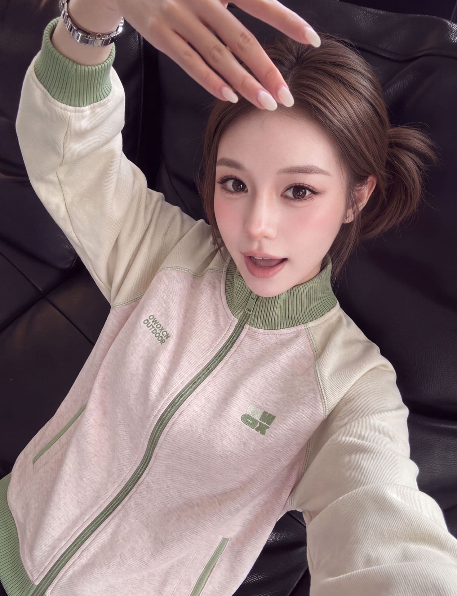 얇은 스타일 털이 있는 포밍 명중 인터넷 원본 솜씨 순수한 Mianhua 면 복합 후드티 여성 상세 이미지 5