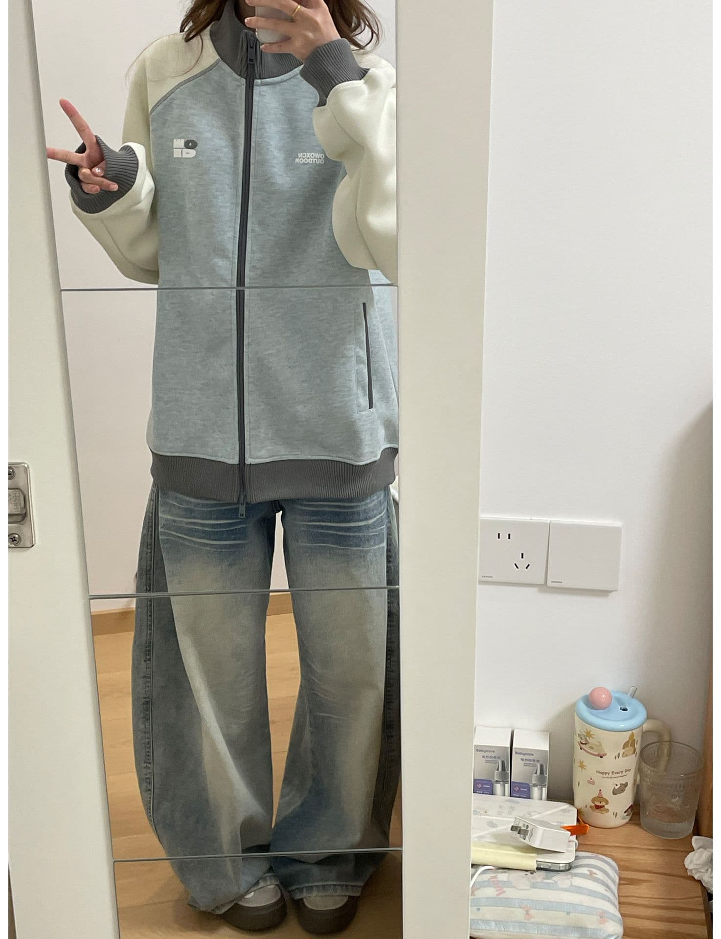 얇은 스타일 털이 있는 포밍 명중 인터넷 원본 솜씨 순수한 Mianhua 면 복합 후드티 여성 상세 이미지 11