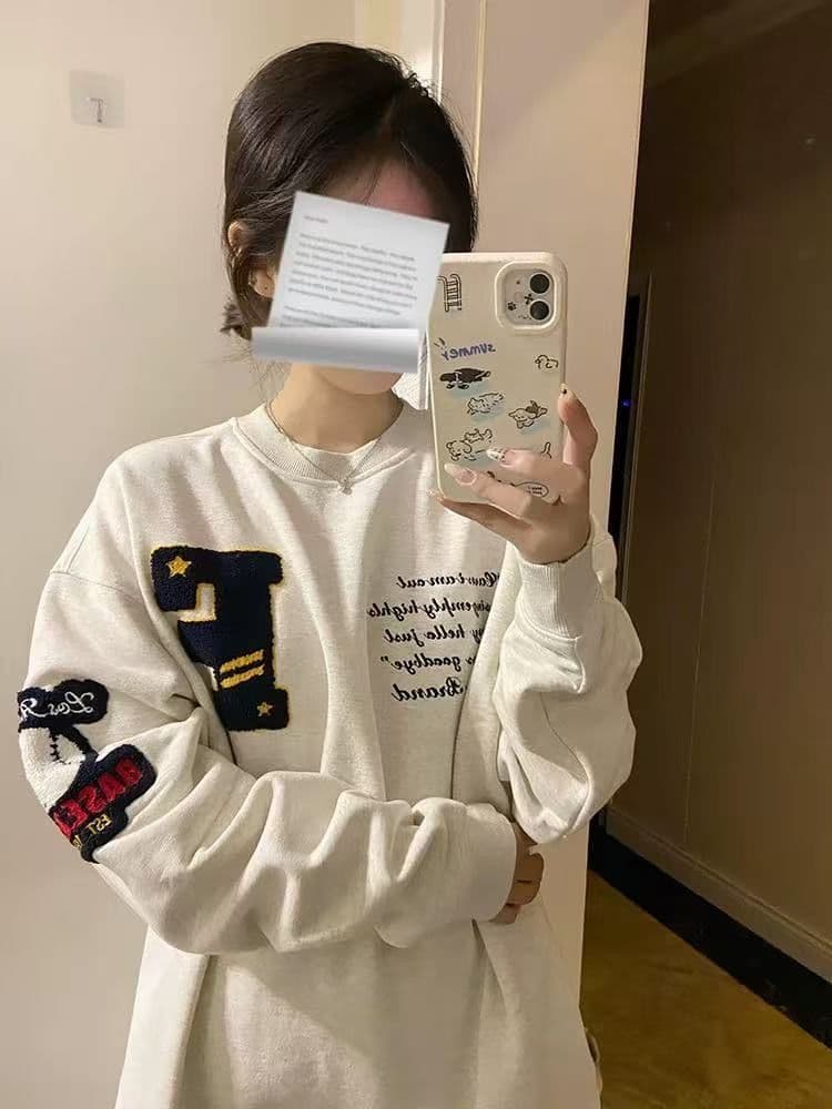 얇은 스타일 털이 있는 순수한 Mianhua 면 복합 후드티 여성 상세 이미지 4