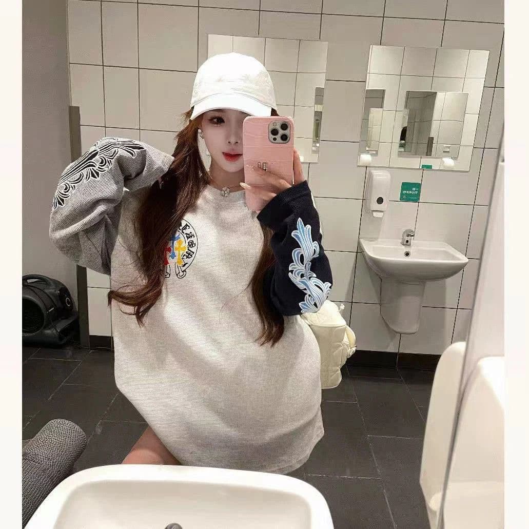 한 부서 부드러운 바람 착용 가져 가라. 작은 대중 후드 얇은 스타일 후드티 여성 의류 봄 가을 새로운 후아 남편 그리드 루즈핏 다용도 맨위 이미지 4