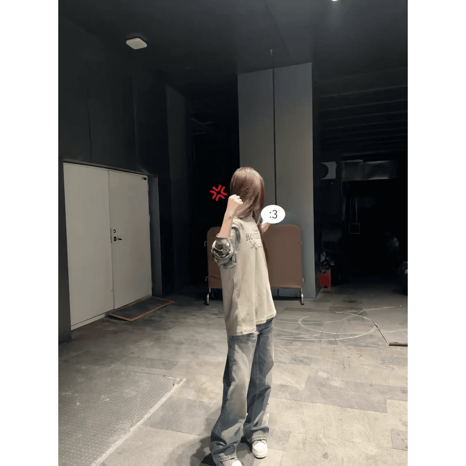 65 35 후아 남편 그리드 250그램 긴팔 티셔츠 여성 이미지 5