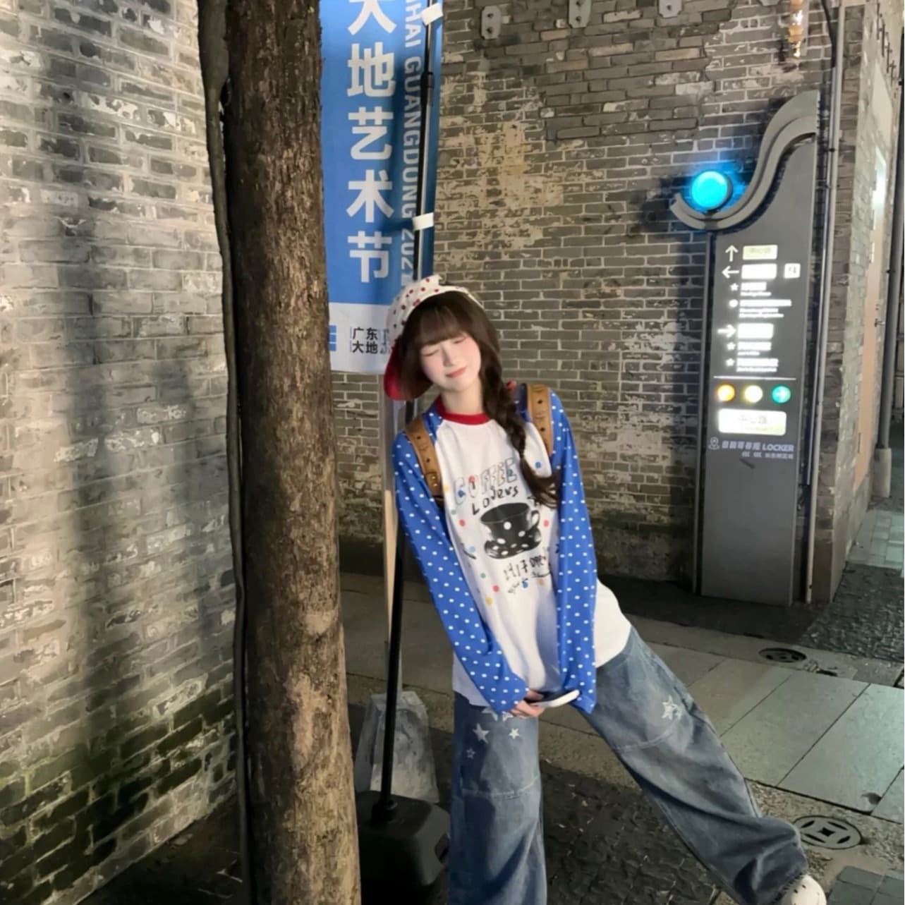 원본 솜씨 19 지점 220 그램 순면 긴팔 티셔츠 여성 이미지 4