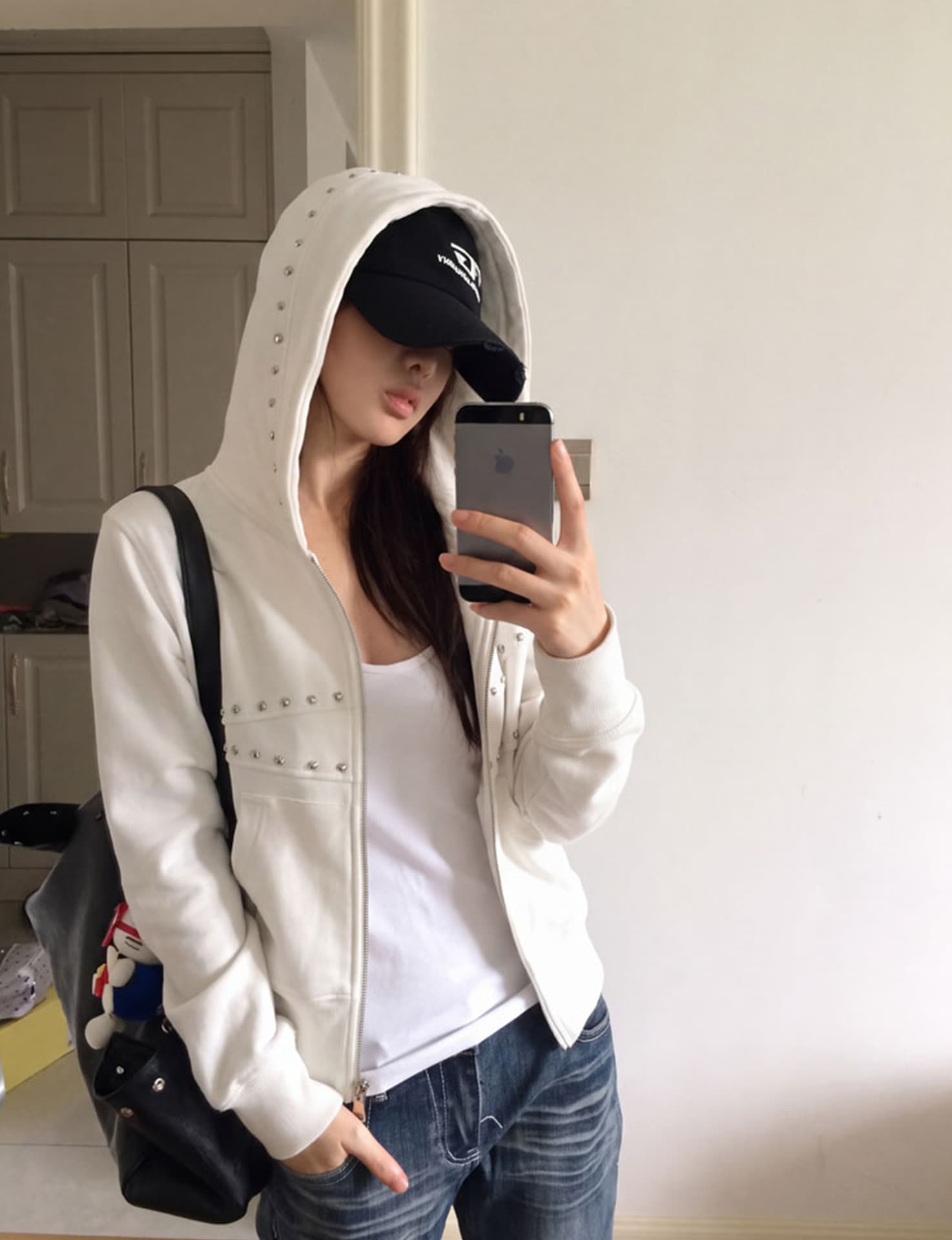 후아 면 복합 높음 거리 핫걸 바람 징 후드 티 스웨터 여성 가을 겨울철 쇼트 스타일 지퍼 셔츠 루즈핏 재킷 상세 이미지 2