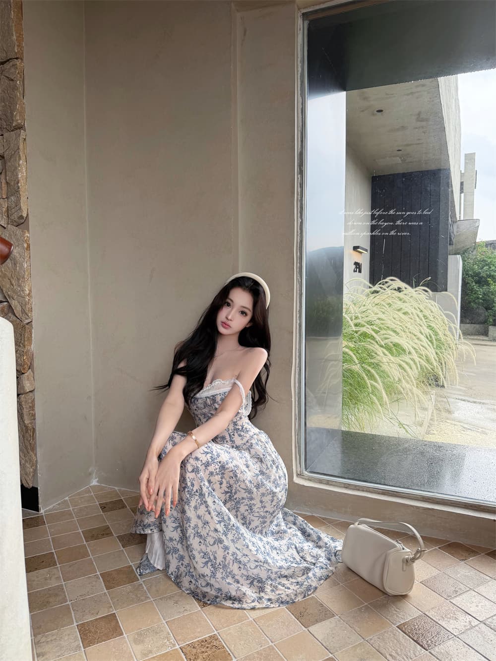 꽃무늬 철자 레이스 슬립 프랑스식 드레스 상세 이미지 6