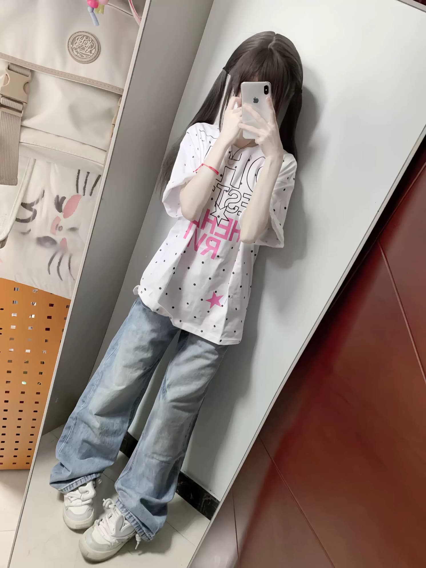 프린트 보안 버클 행침 카드 순면 220 그램 반팔 티셔츠 이미지 2